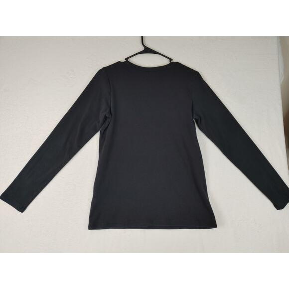 Pendleton womens black longsleeve top shirt large 0651 - Picture 2 of 7